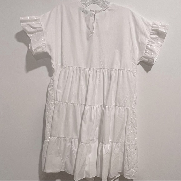 PRETTY LITTLE THING White Broderie Anglaise Smock Dress - Picture 8 of 12
